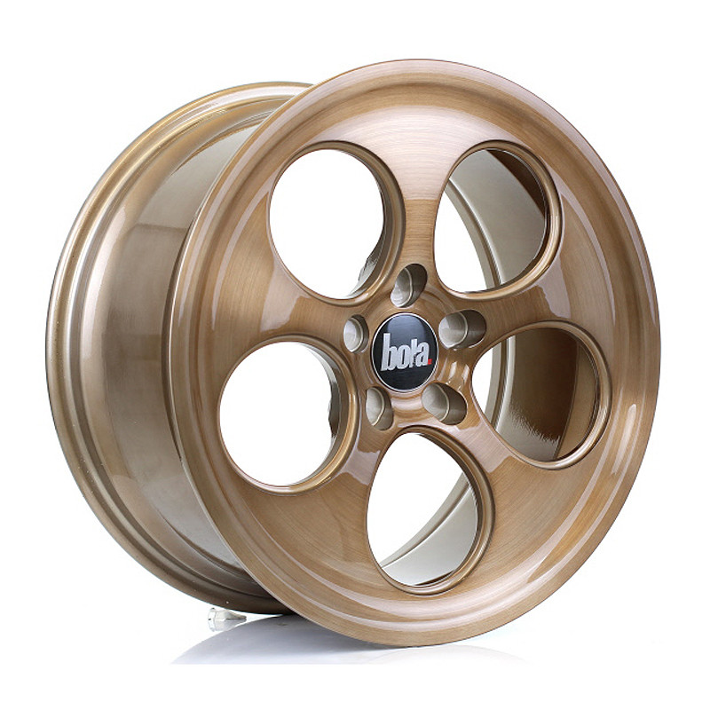 BOLA B5 18x8.5 CUSTOM PCD ET40 to 45 BRONZE BRUSHED POLISHED FACE (Load Rated 815kg) www.srbpower.com