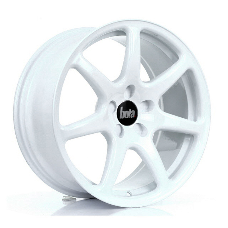 BOLA B7 18x8.5 CUSTOM PCD ET25 to 45 WHITE (Load Rated 700kg) www.srbpower.com