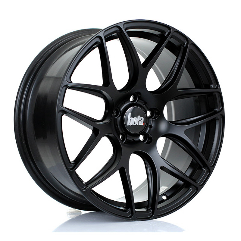 BOLA B8R 18x8.5 5x112 ET45 MATT BLACK (Load Rated 815kg) www.srbpower.com