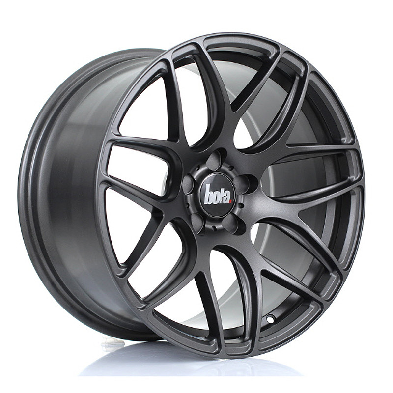 BOLA B8R 18x9.5 5x112 ET42 MATT GUNMETAL (Load Rated 815kg) www.srbpower.com