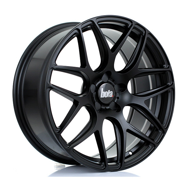 BOLA B8R 19x8.5 CUSTOM PCD ET25 to 45 MATT BLACK (Load Rated 850kg) www.srbpower.com