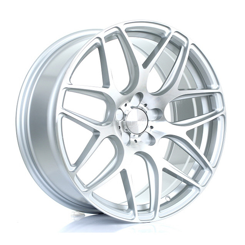 BOLA B8R 19x8.5 CUSTOM PCD ET25 to 45 SILVER POLISHED FACE (Load Rated 850kg) www.srbpower.com
