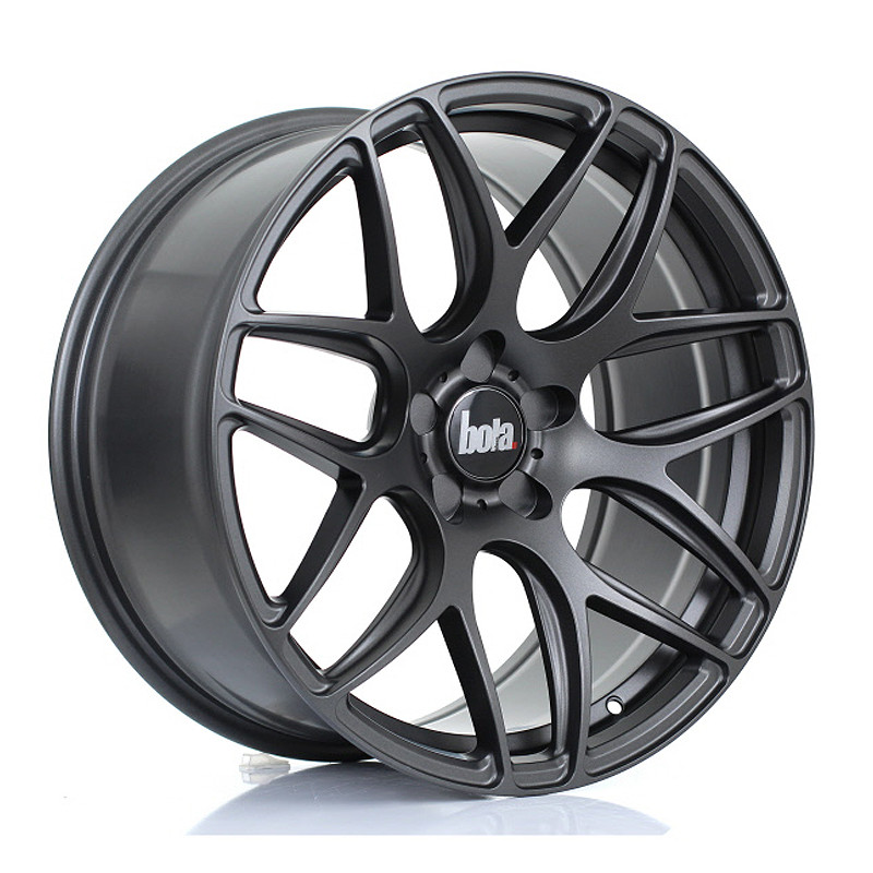 BOLA B8R 19x9.5 CUSTOM PCD ET25 to 45 MATT GUNMETAL (Load Rated 815kg) www.srbpower.com