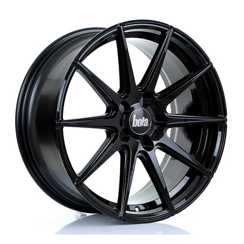 BOLA CSR 19x8.5 CUSTOM PCD ET40 to 45 GLOSS BLACK (Load Rated 815kg) www.srbpower.com