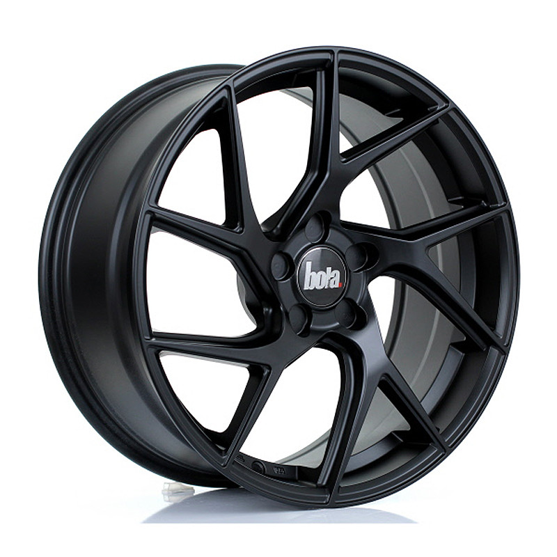 BOLA FLA 19x8.5 CUSTOM PCD ET20 to 58 MATT BLACK (Load Rated 735kg) www.srbpower.com