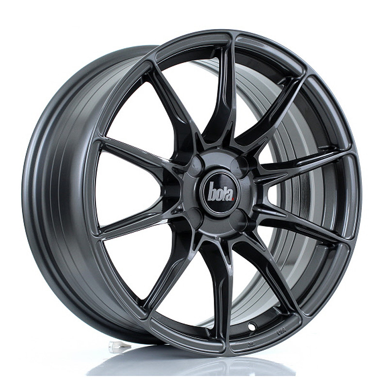 BOLA FLB 17x7.5 CUSTOM PCD ET40 to 45 GLOSS GUNMETAL (Load Rated 690kg) www.srbpower.com