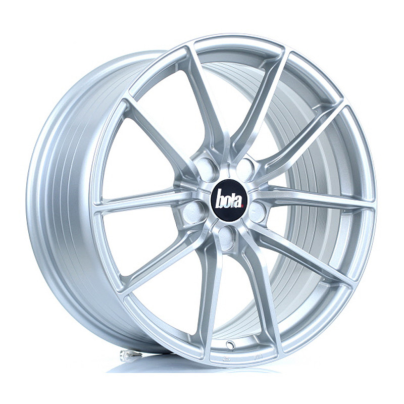 BOLA FLC 18x8.5 5x108 ET42 CRYSTAL SILVER (Load Rated 700kg) www.srbpower.com