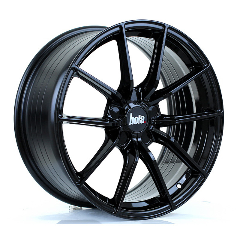 BOLA FLC 18x8.5 CUSTOM PCD ET25 to 45 GLOSS BLACK (Load Rated 700kg) www.srbpower.com