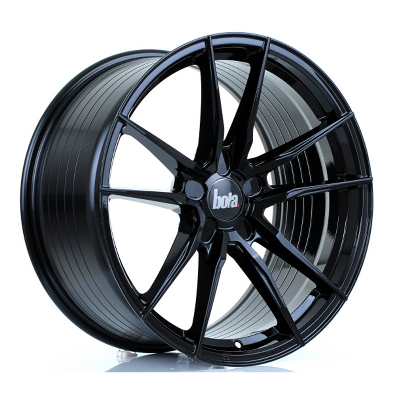 BOLA FLD 19x9.5 CUSTOM PCD ET25 to 45 GLOSS BLACK (Load Rated 735kg) www.srbpower.com