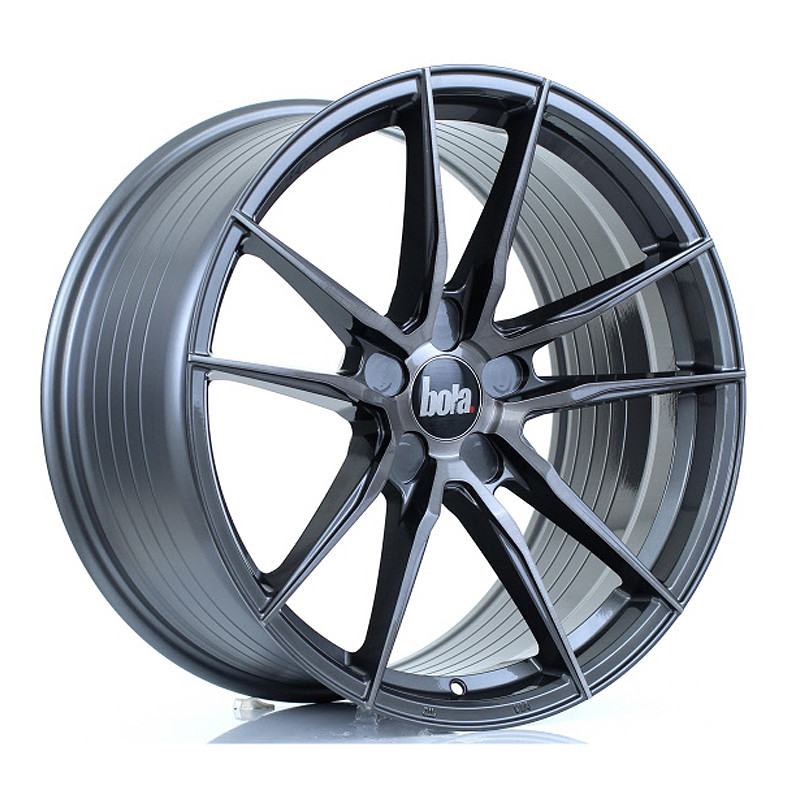 BOLA FLD 19x9.5 CUSTOM PCD ET25 to 45 TITANIUM BRUSHED (Load Rated 735kg) www.srbpower.com