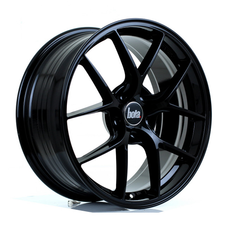 BOLA FLE 18x8 CUSTOM PCD ET40 to 50 GLOSS BLACK (Load Rated 700kg) www.srbpower.com