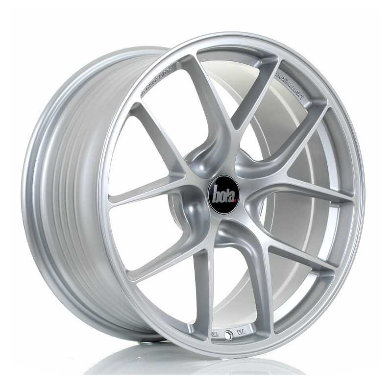 BOLA FLE 18x9 CUSTOM PCD ET35 to 50 CRYSTAL SILVER (Load Rated 700kg) www.srbpower.com