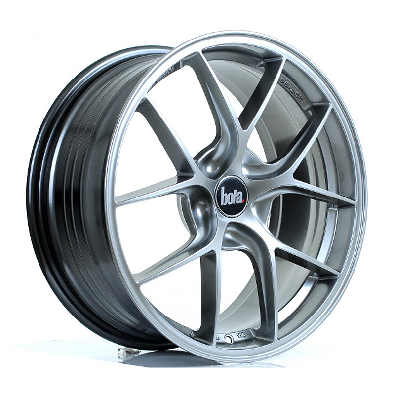 BOLA FLE 18x8 CUSTOM PCD ET40 to 50 HYPER BLACK (Load Rated 700kg) www.srbpower.com