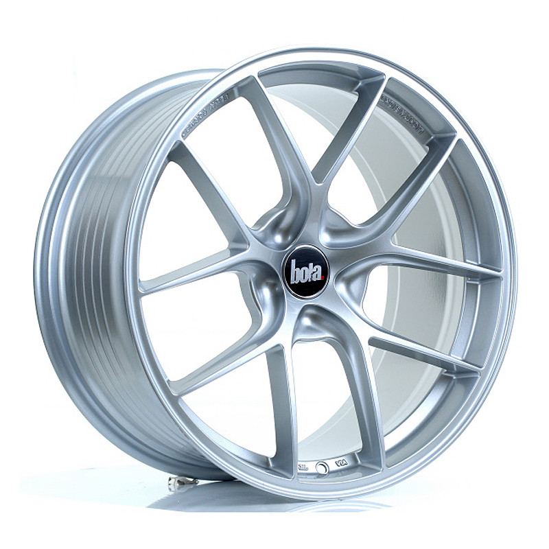BOLA FLE 19x9.5 CUSTOM PCD ET35 to 50 CRYSTAL SILVER (Load Rated 735kg) www.srbpower.com