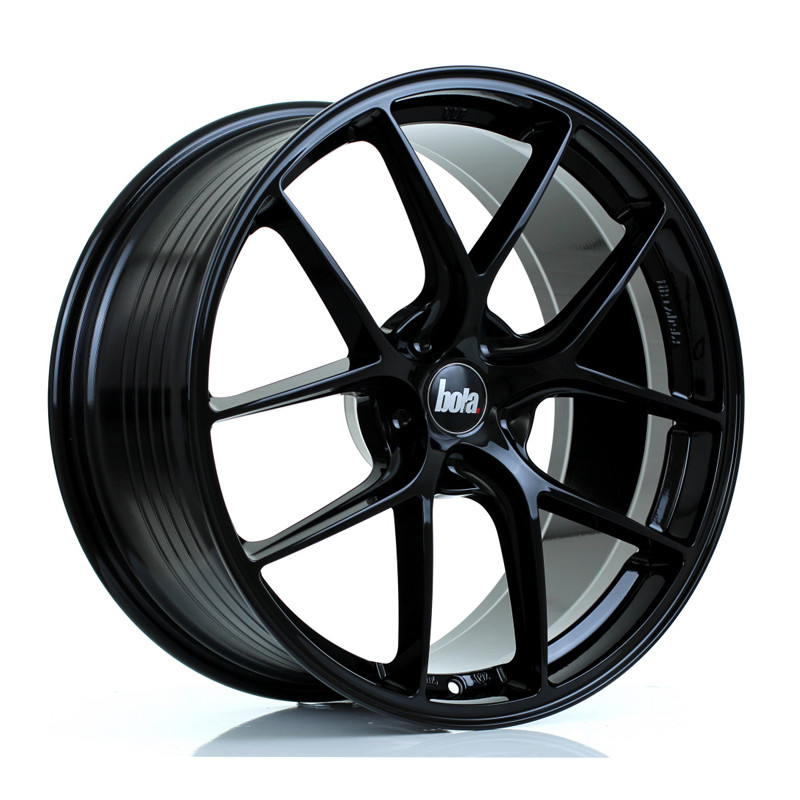 BOLA FLE 20x9.5 CUSTOM PCD ET30 to 50 GLOSS BLACK (Load Rated 855kg) www.srbpower.com