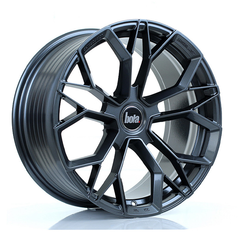 BOLA FLF 18x9 CUSTOM PCD ET42 to 50 GLOSS GUNMETAL (Load Rated 700kg) www.srbpower.com