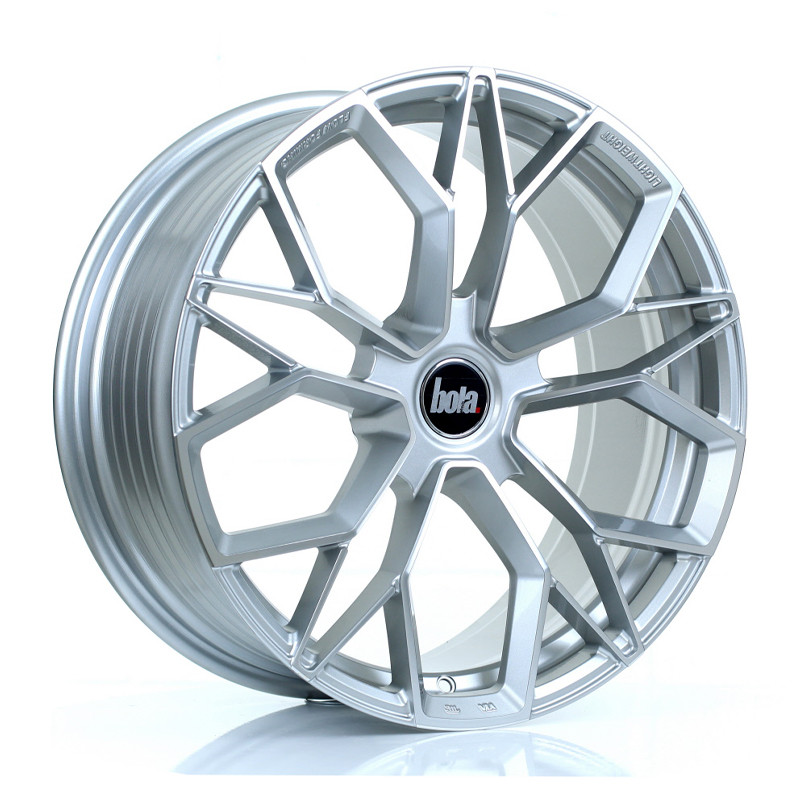 BOLA FLF 19x8.5 CUSTOM PCD ET42 to 50 SILVER POLISHED FACE (Load Rated 850kg) www.srbpower.com