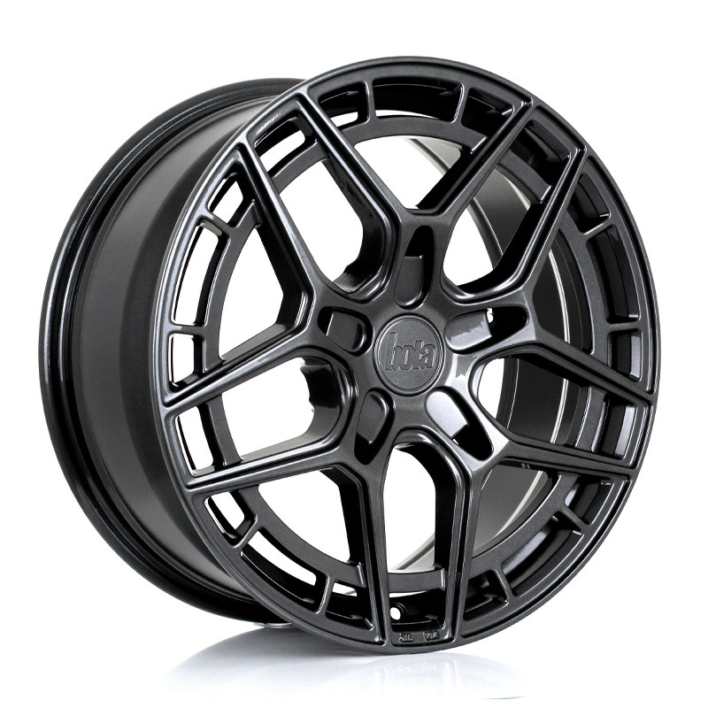 BOLA FLQ 18x8 CUSTOM PCD ET30 to 45 GLOSS GUNMETAL (Load Rated 735kg) www.srbpower.com