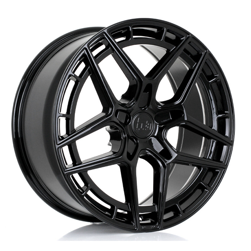 BOLA FLQ 20x9 CUSTOM PCD ET15 to 50 GLOSS BLACK (Load Rated 865kg) www.srbpower.com