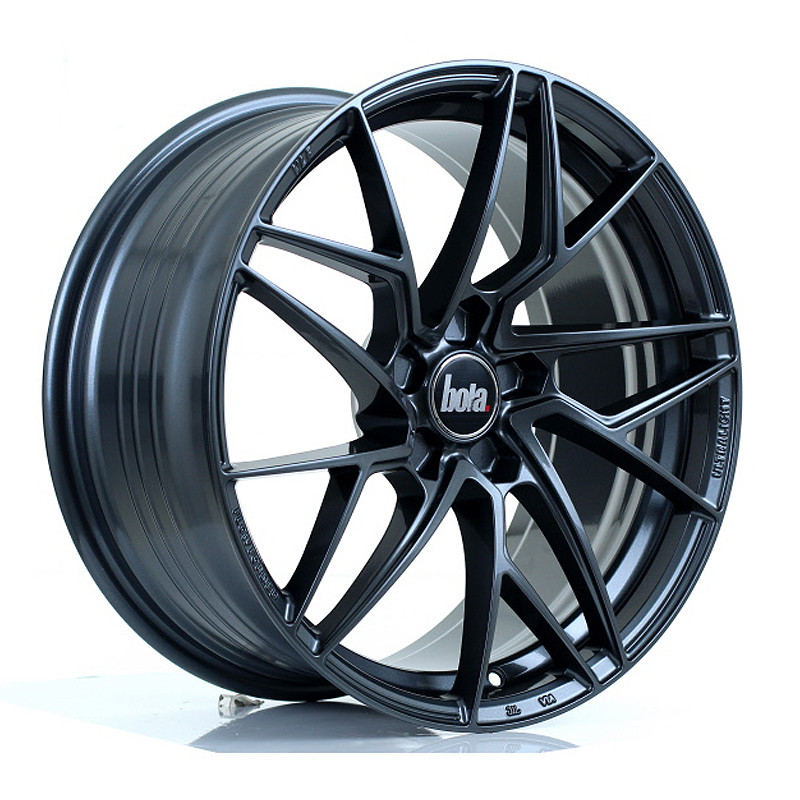 BOLA FLR 18x8.5 CUSTOM PCD ET35 to 50 GLOSS GUNMETAL (Load Rated 700kg) www.srbpower.com