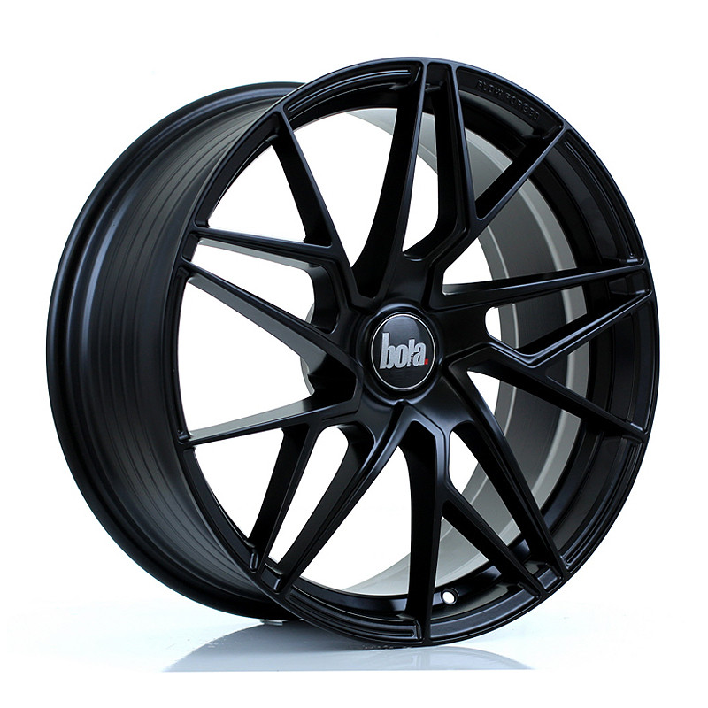 BOLA FLR 19x8.5 CUSTOM PCD ET40 to 45 MATT BLACK (Load Rated 735kg) www.srbpower.com