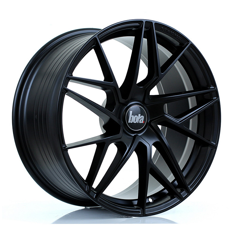 BOLA FLR 19x9.5 CUSTOM PCD ET25 to 45 MATT BLACK (Load Rated 735kg) www.srbpower.com