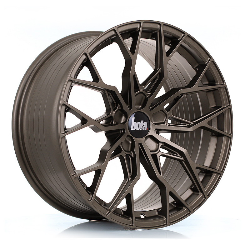 BOLA FLX 19x9.5 CUSTOM PCD ET15 to 50 MATT BRONZE (Load Rated 815kg) www.srbpower.com