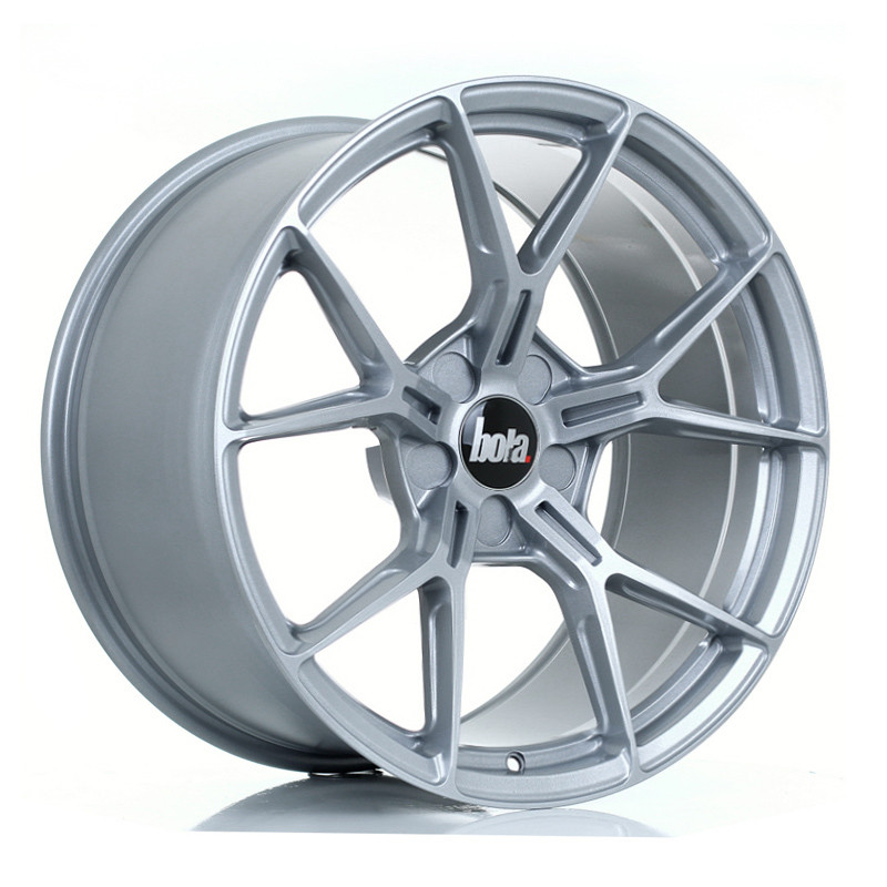 BOLA FLY 18x9 CUSTOM PCD ET15 to 47 CRYSTAL SILVER (Load Rated 735kg) www.srbpower.com