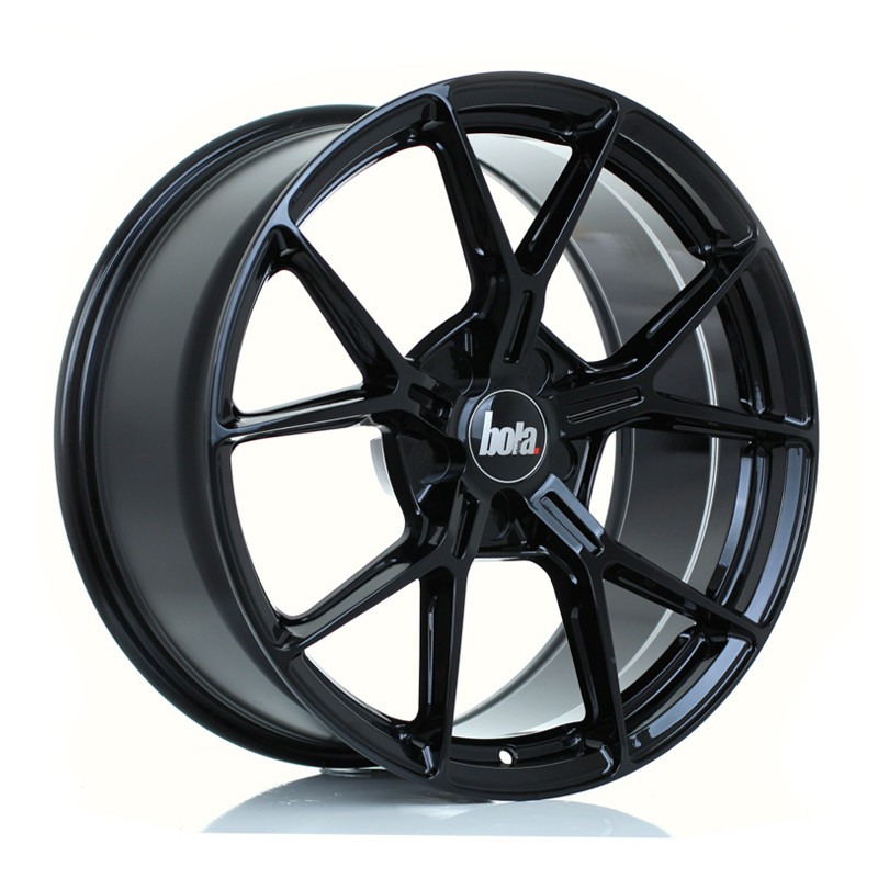 BOLA FLY 19x9 CUSTOM PCD ET21 to 50 GLOSS BLACK (Load Rated 815kg) www.srbpower.com