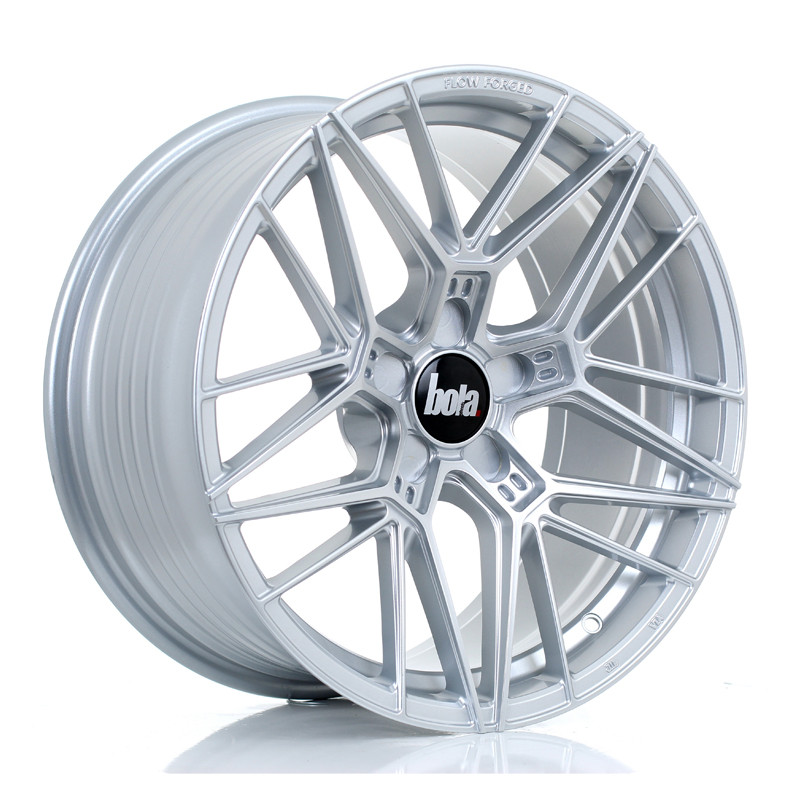 BOLA FLZ 18x9 CUSTOM PCD ET25 to 50 CRYSTAL SILVER (Load Rated 700kg) www.srbpower.com