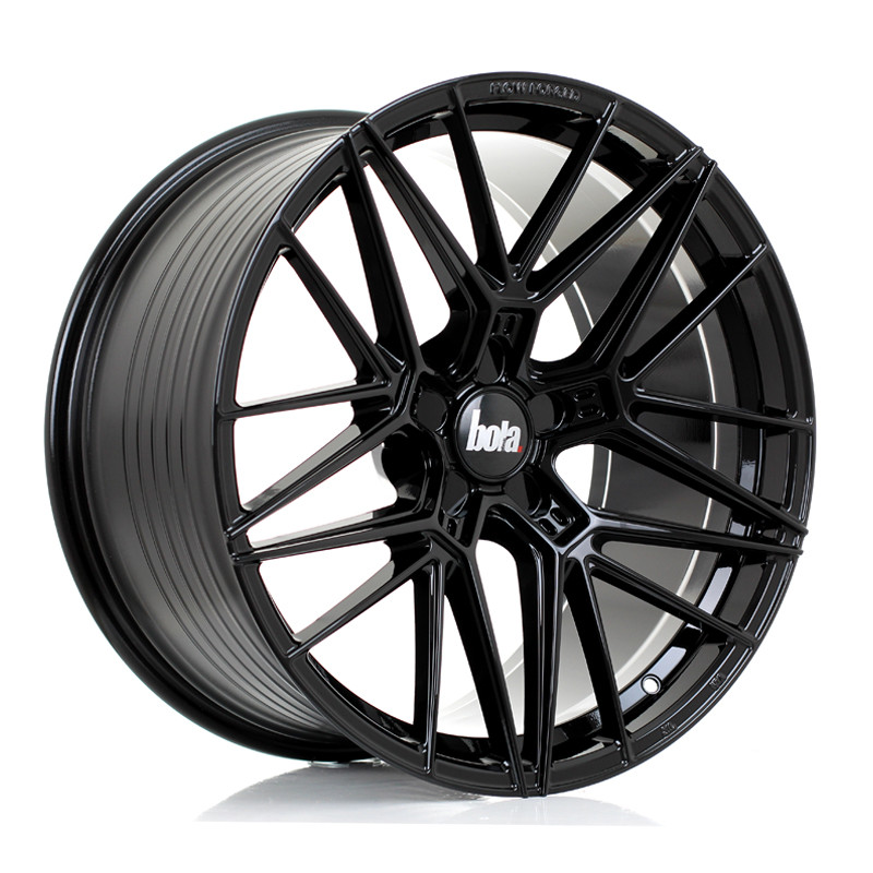 BOLA FLZ 20x10.5 CUSTOM PCD ET25 to 50 GLOSS BLACK (Load Rated 860kg) www.srbpower.com