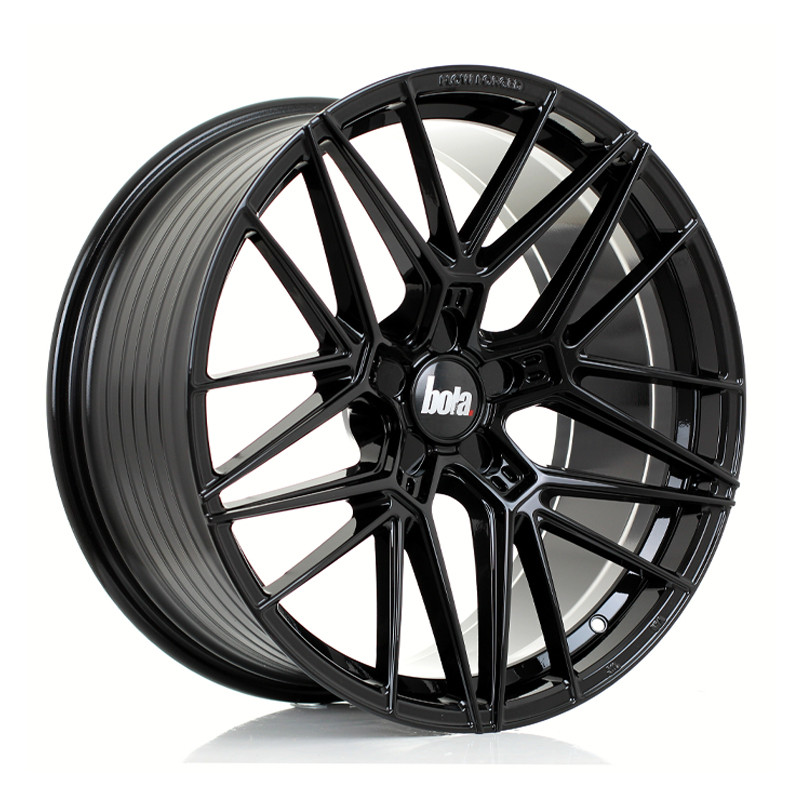 BOLA FLZ 20x9 CUSTOM PCD ET25 to 50 GLOSS BLACK (Load Rated 1kg) www.srbpower.com