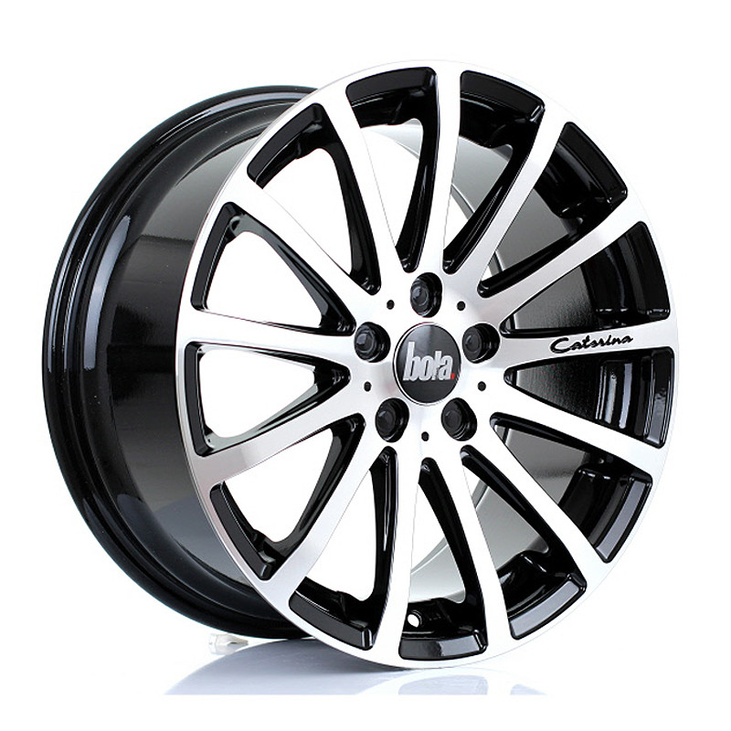 BOLA XTR 18x8.5 CUSTOM PCD ET40 to 45 GLOSS BLACK POLISHED FACE (Load Rated 850kg) www.srbpower.com