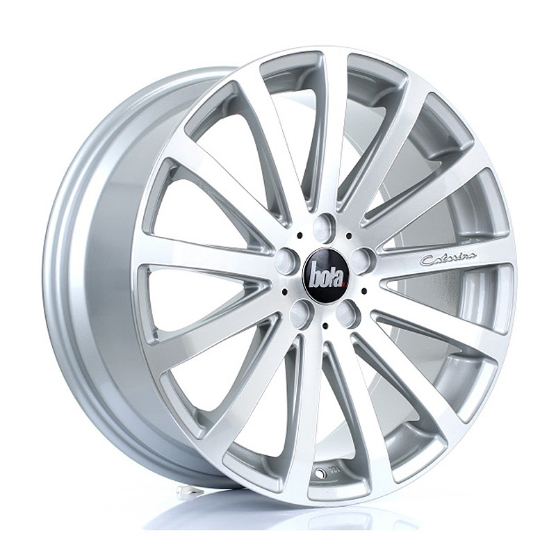 BOLA XTR 20x8.5 CUSTOM PCD ET20 to 45 SILVER POLISHED FACE (Load Rated 850kg) www.srbpower.com