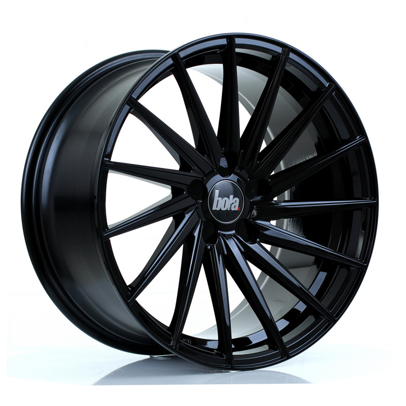BOLA ZFR 19x9.5 CUSTOM PCD ET25 to 45 GLOSS BLACK (Load Rated 770kg) www.srbpower.com