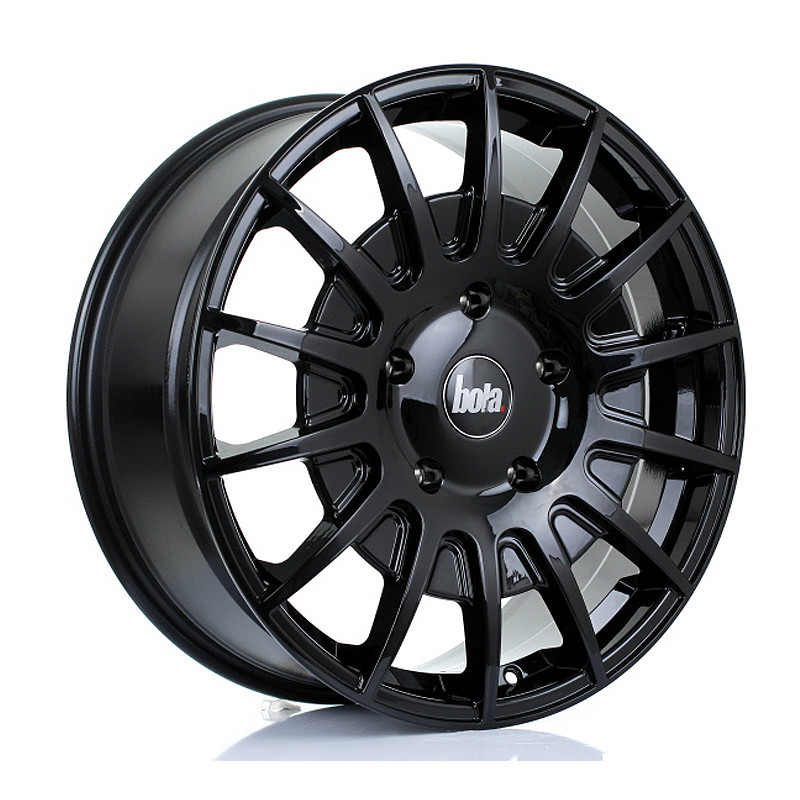 BOLA VANSPORT B21 20x8 5x160 ET50 GLOSS BLACK (Load Rated 1250kg) www.srbpower.com