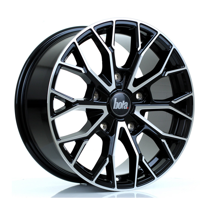 BOLA VANSPORT B24 18x8 5x160 ET50 GLOSS BLACK POLISHED FACE (Load Rated 900KGkg) www.srbpower.com