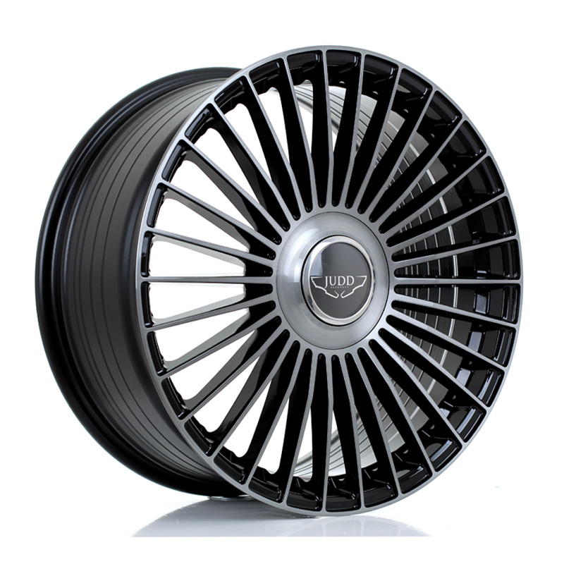 JUDD JSF9 20x9 CUSTOM PCD ET25 to 50 GLOSS BLACK TITANIUM BRUSHED (Load Rated 900kg) www.srbpower.com