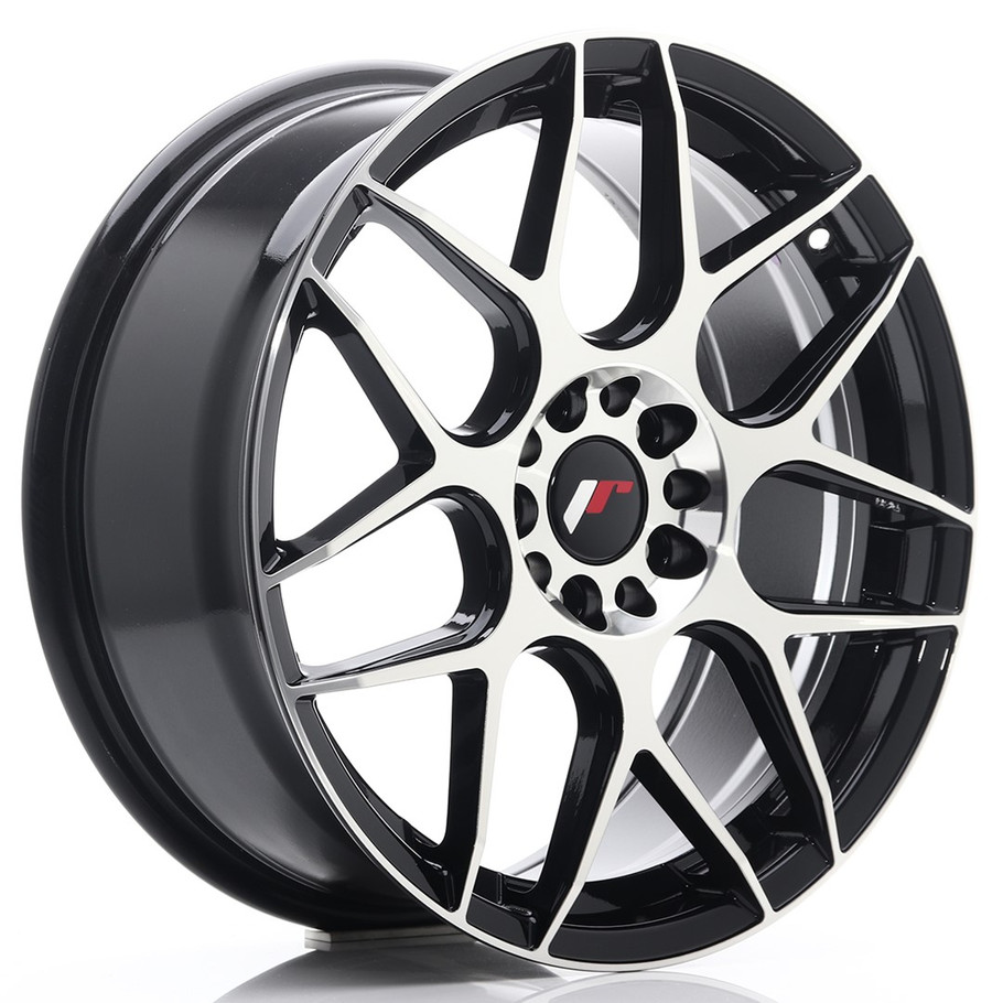 JR Wheels JR18 18x7.5 ET40 5x112/114 Black Machined Face - JR181875ML4074GBM