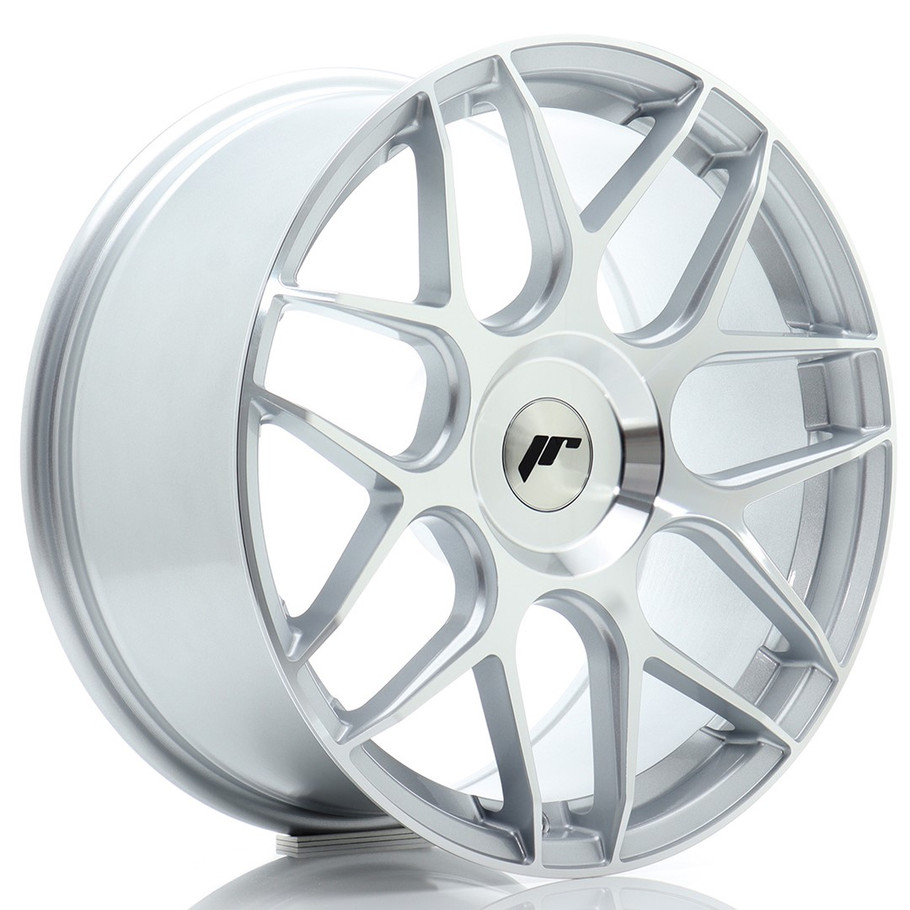 JR Wheels JR18 18x8.5 ET45 5x112 72.6mm Silver Machined
