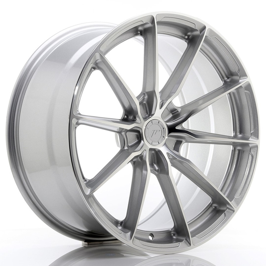 JR Wheels JR37 20x10 ET45 5x114.3 72.6mm Silver Machined