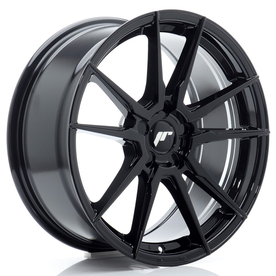 JR Wheels JR21 18x8 ET36 5x112 72.6mm Gloss Black