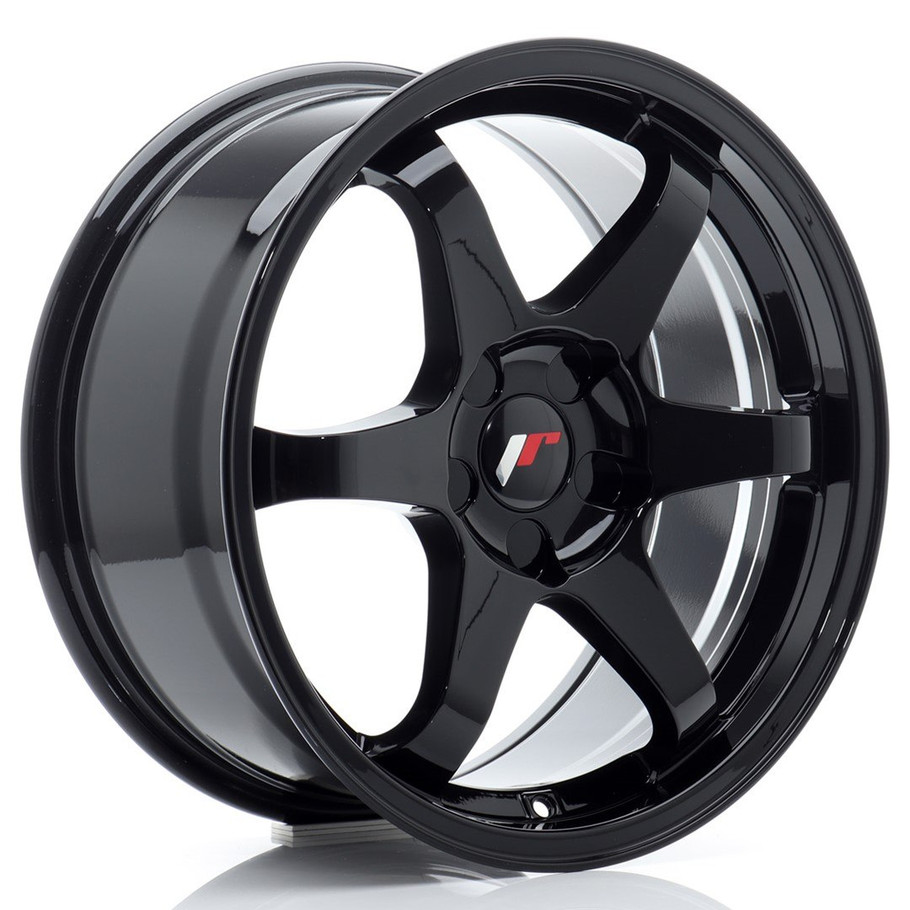 JR Wheels JR3 17x8 ET20-35 CUSTOM PCD 72.6mm Gloss Black