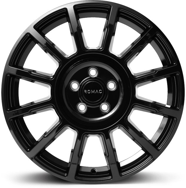 ROMAC STEALTH 16x6.5 ET50 5x130 GLOSS BLACK (Load 1250kg) RMSTE F6674GB