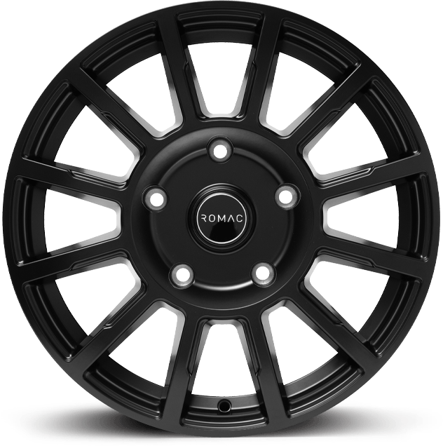 ROMAC STEALTH 16x6.5 ET50 5x118 SATIN BLACK (Load 1250kg) RMSTE F6678SB