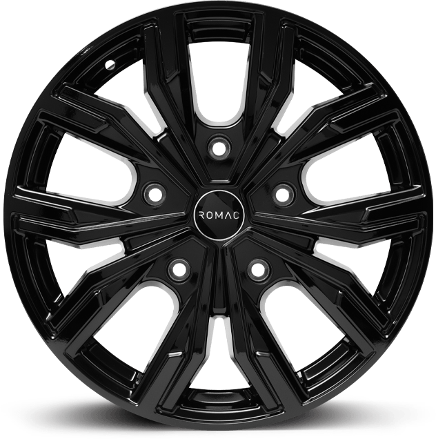 ROMAC TORQUE 16x6.5 ET40 5x108 GLOSS BLACK (Load 1250kg) RMTOR F6677GB