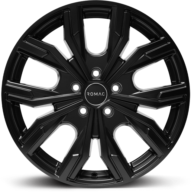 ROMAC TORQUE 16x6.5 ET50 5x112 SATIN BLACK (Load 1250kg) RMTOR F6690SB