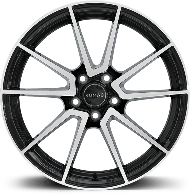 ROMAC AIR 18x8 ET42 5x114.3 BLACK/POLISH (Load 690kg) RMAIR I8546BMF