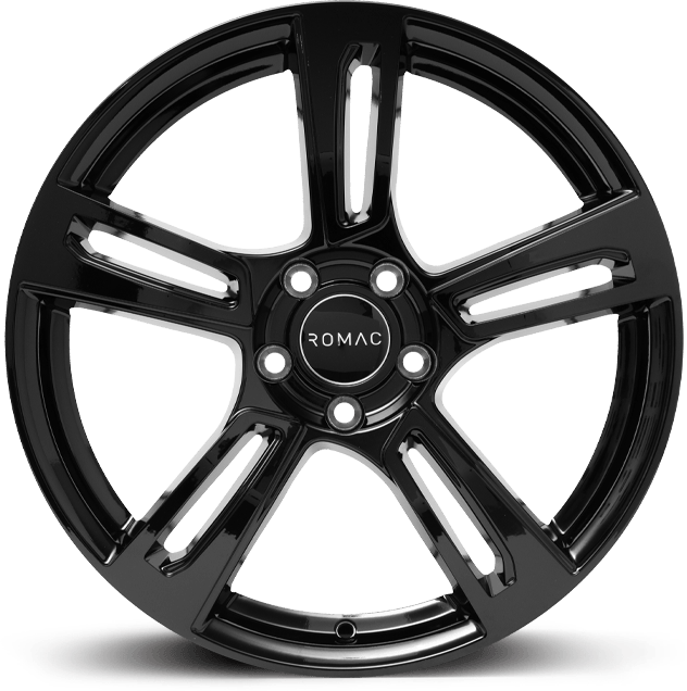 ROMAC EDGE 18x8 ET35 5x100 GLOSS BLACK (Load 690kg) RMEDG I8494GB