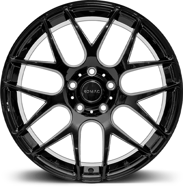 ROMAC RADIUM 18x8 ET45 5x108 GLOSS BLACK (Load 690kg) RMRAD I8577GB